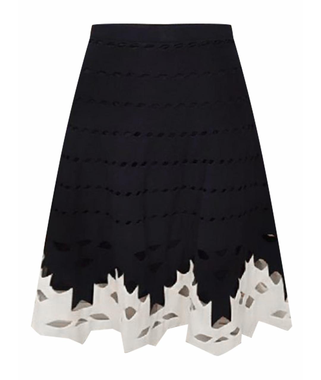 D.EXTERIOR Темно-синяя вискозная юбка мини, фото 1