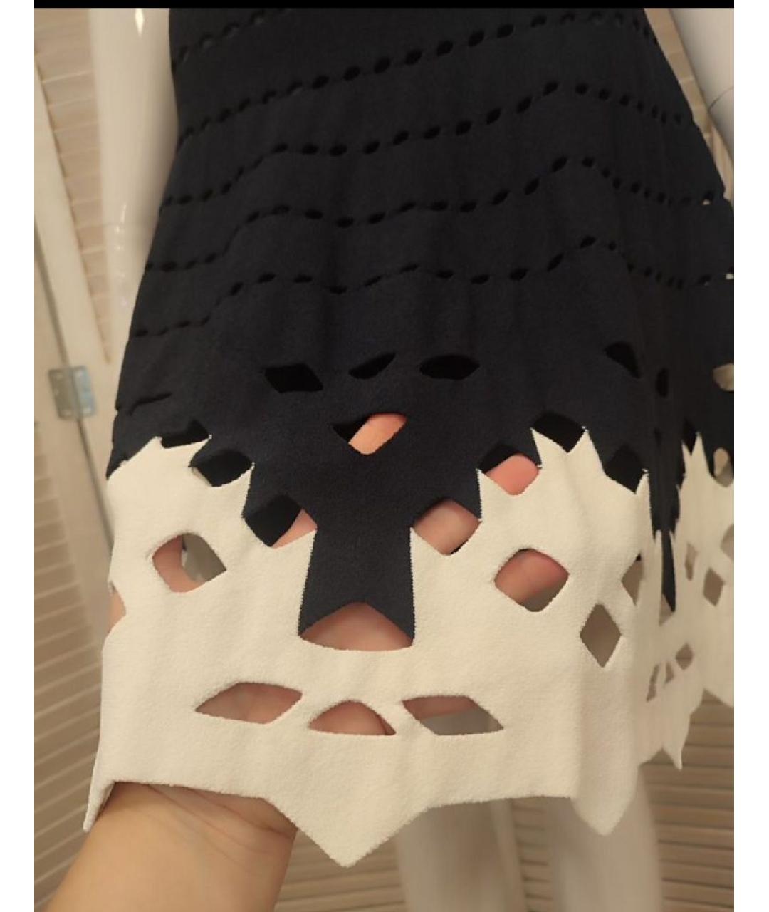 D.EXTERIOR Темно-синяя вискозная юбка мини, фото 5