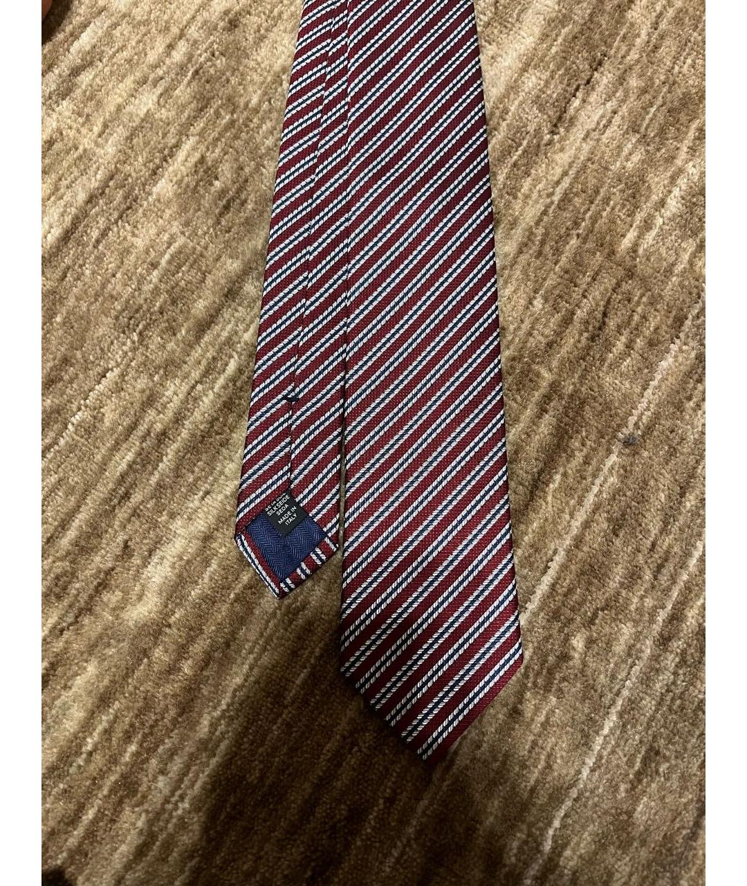 ZEGNA Бордовый шелковый галстук, фото 2