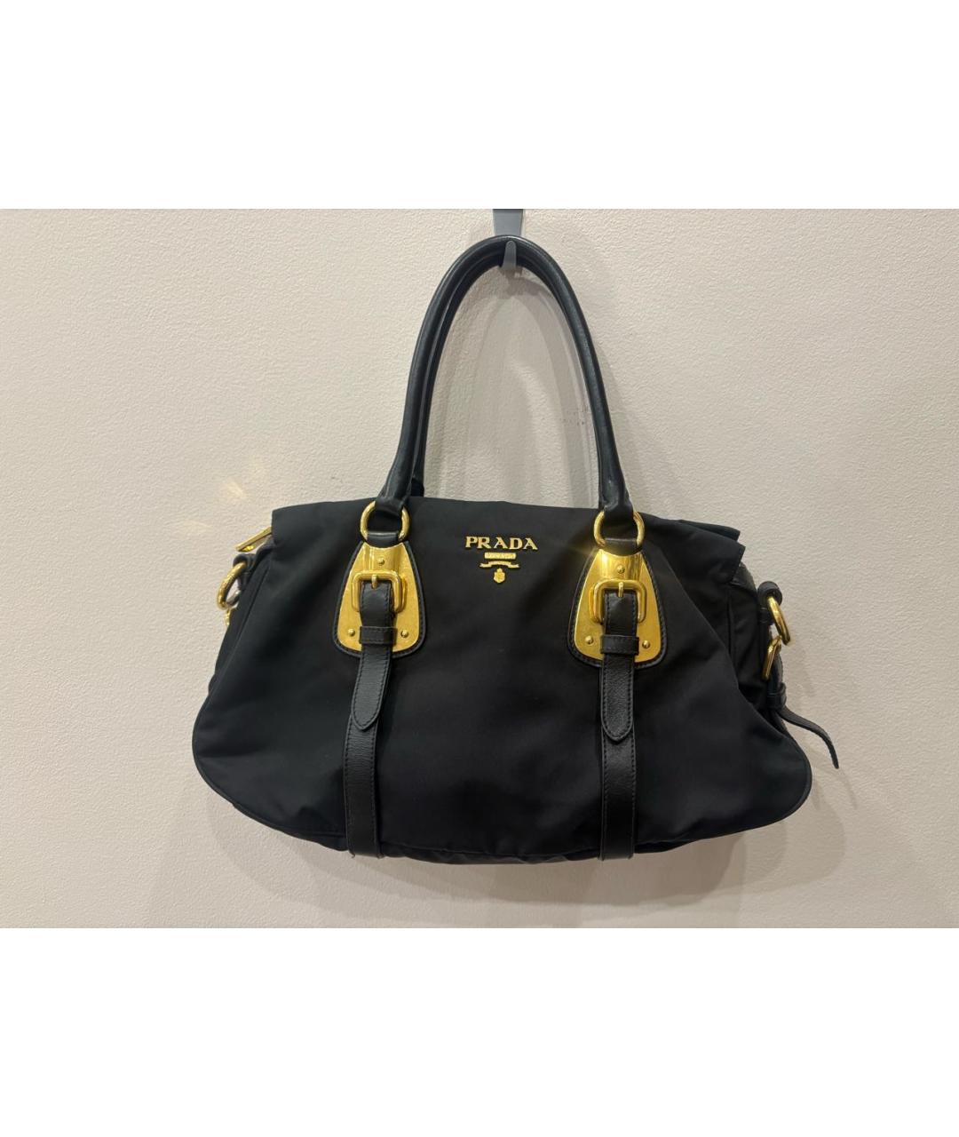PRADA Черная сумка с короткими ручками, фото 2