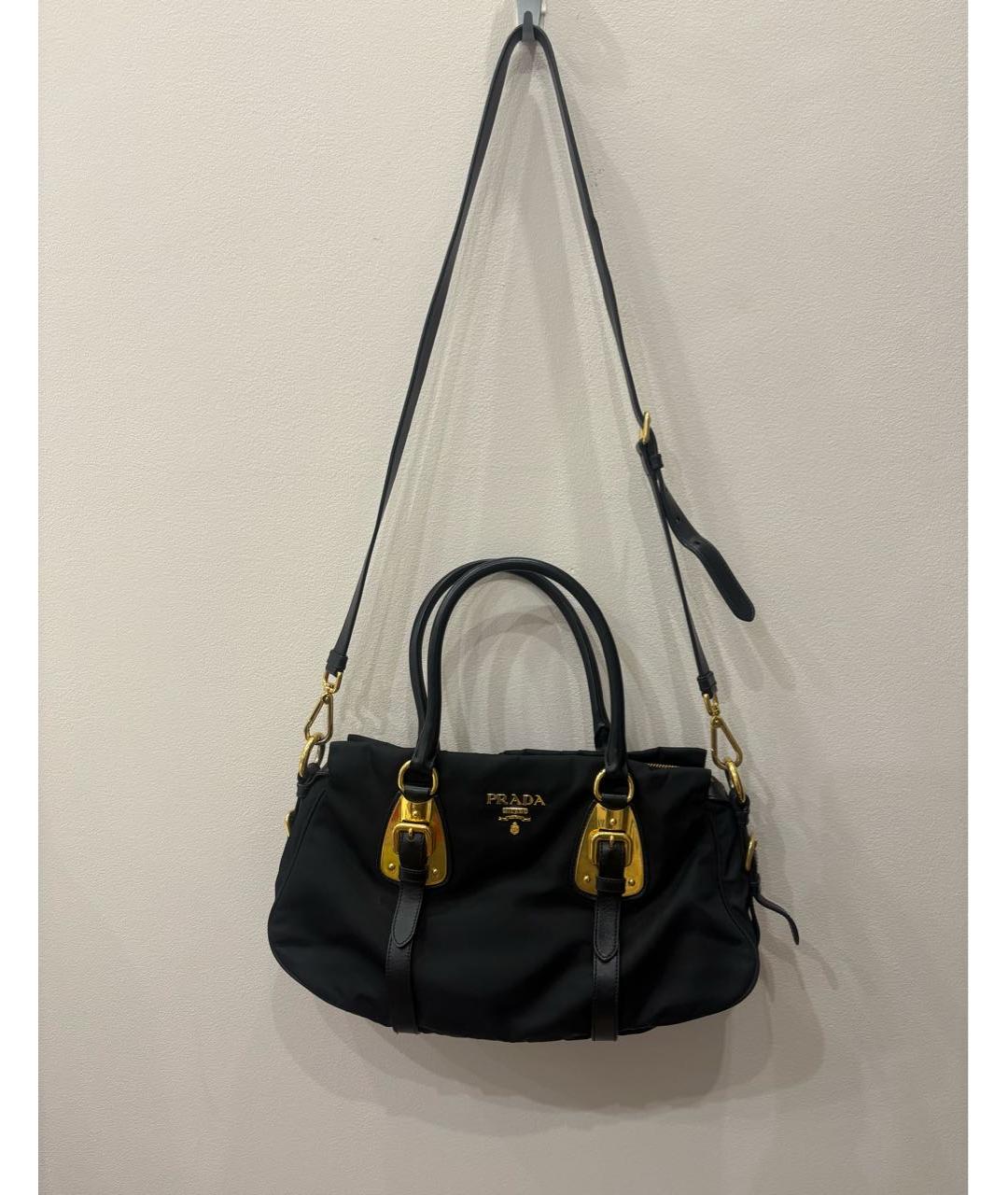 PRADA Черная сумка с короткими ручками, фото 4