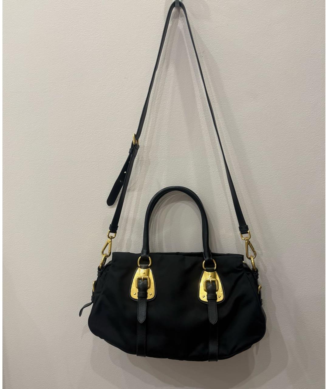 PRADA Черная сумка с короткими ручками, фото 5