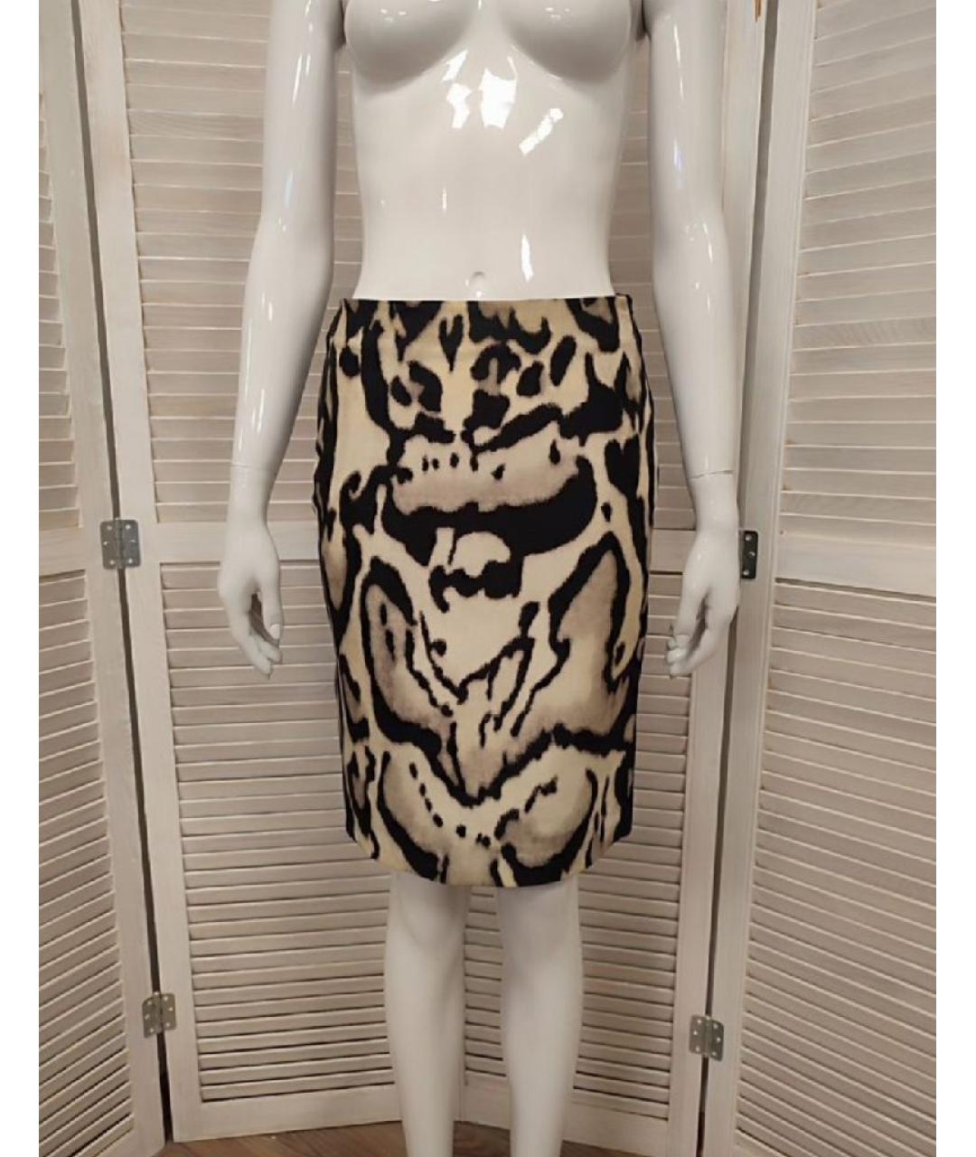 DIANE VON FURSTENBERG Мульти шерстяная юбка миди, фото 9