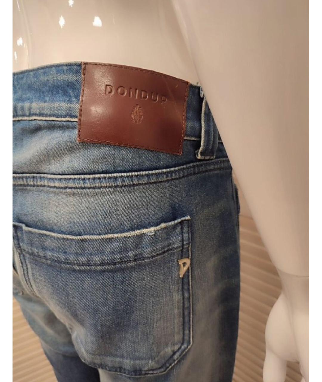 DONDUP Синие хлопко-эластановые джинсы клеш, фото 4