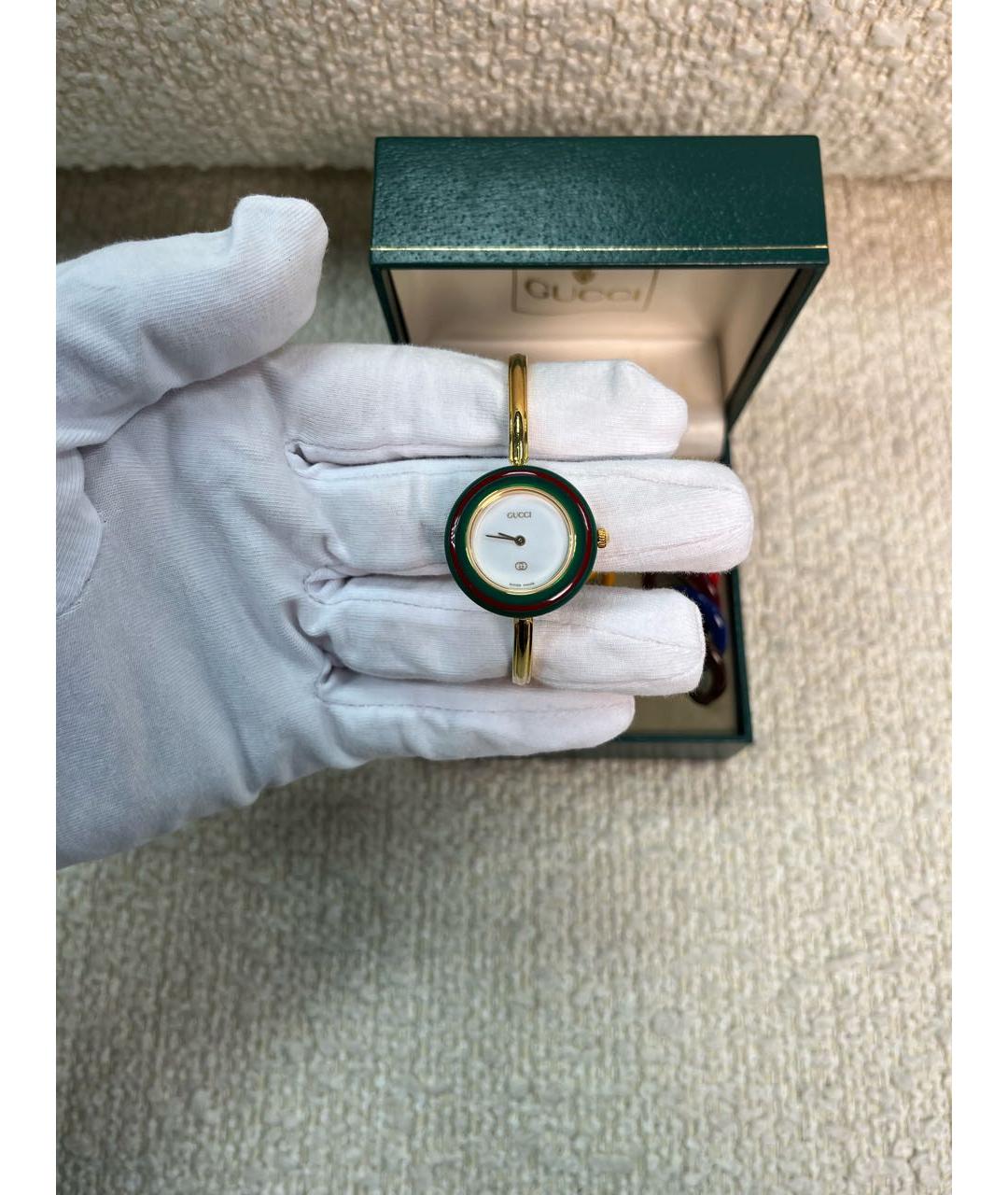 GUCCI Золотые позолоченные часы, фото 7