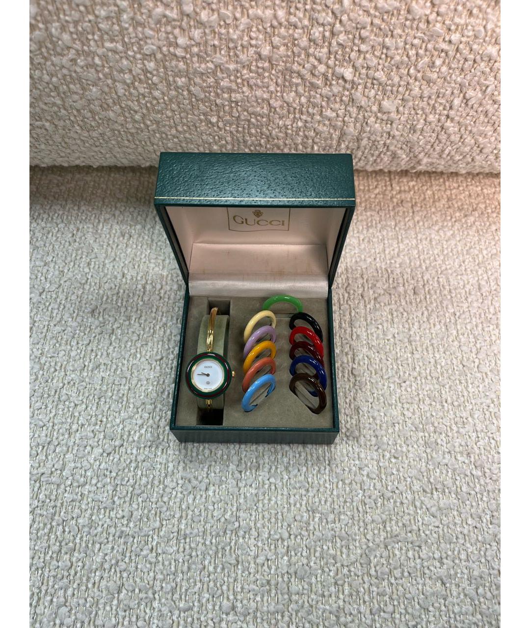 GUCCI Золотые позолоченные часы, фото 9