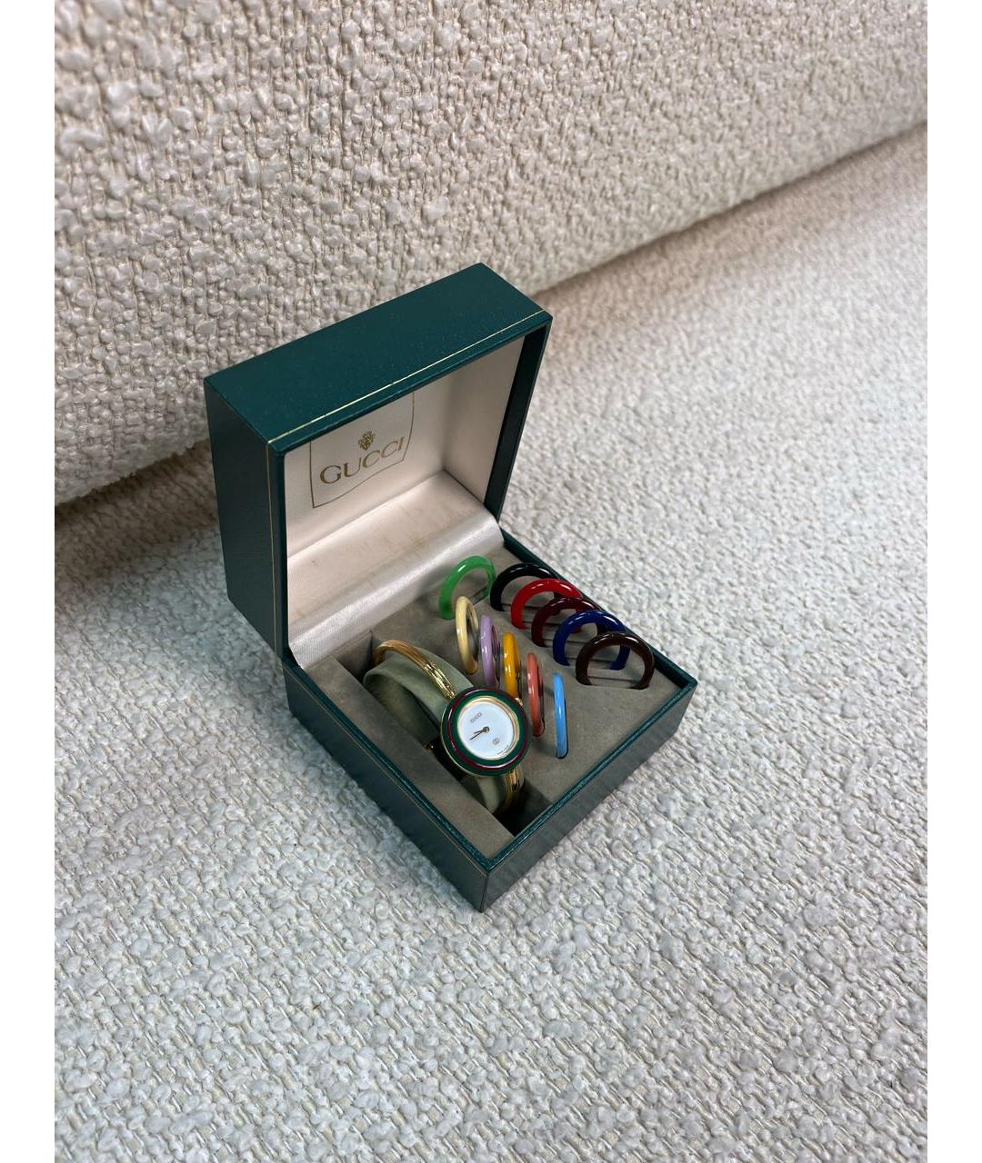 GUCCI Золотые позолоченные часы, фото 5