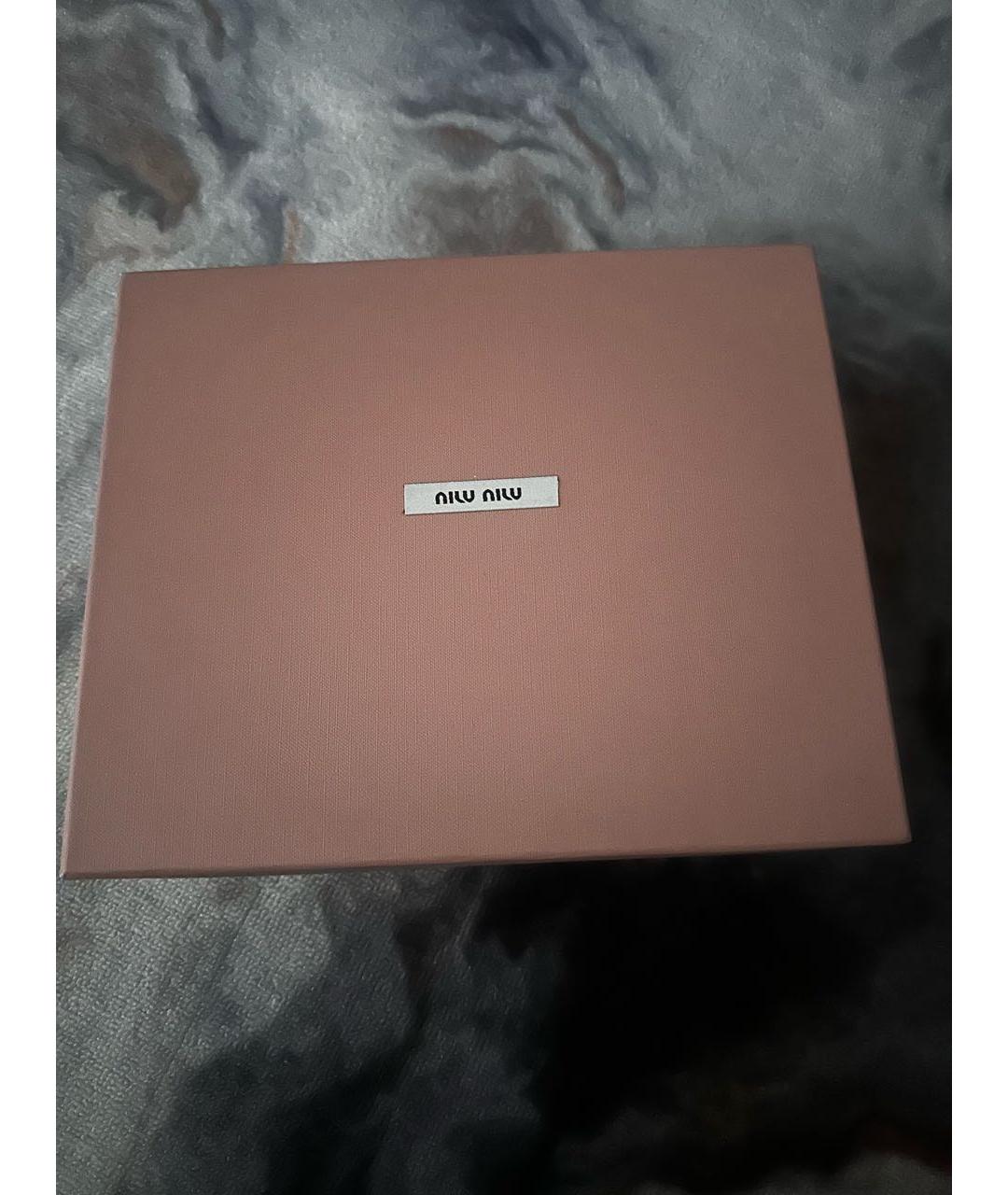 MIU MIU Розовая кожаная сумка с короткими ручками, фото 7