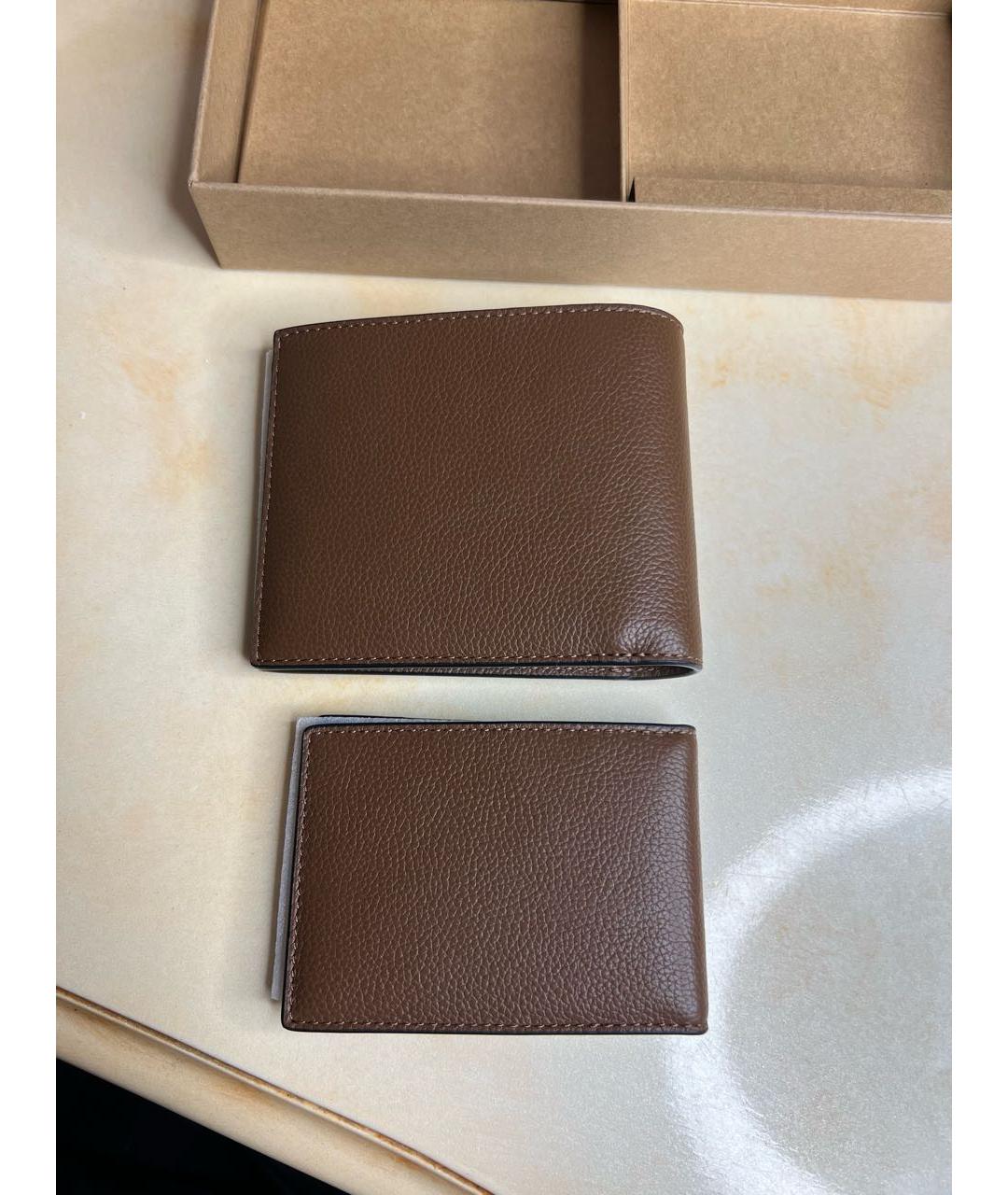 COACH Коричневый кожаный кошелек, фото 7