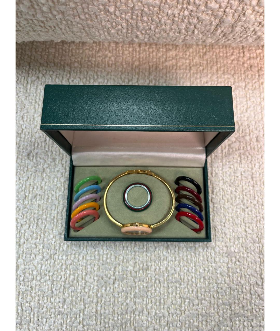 GUCCI Зеленые часы, фото 4