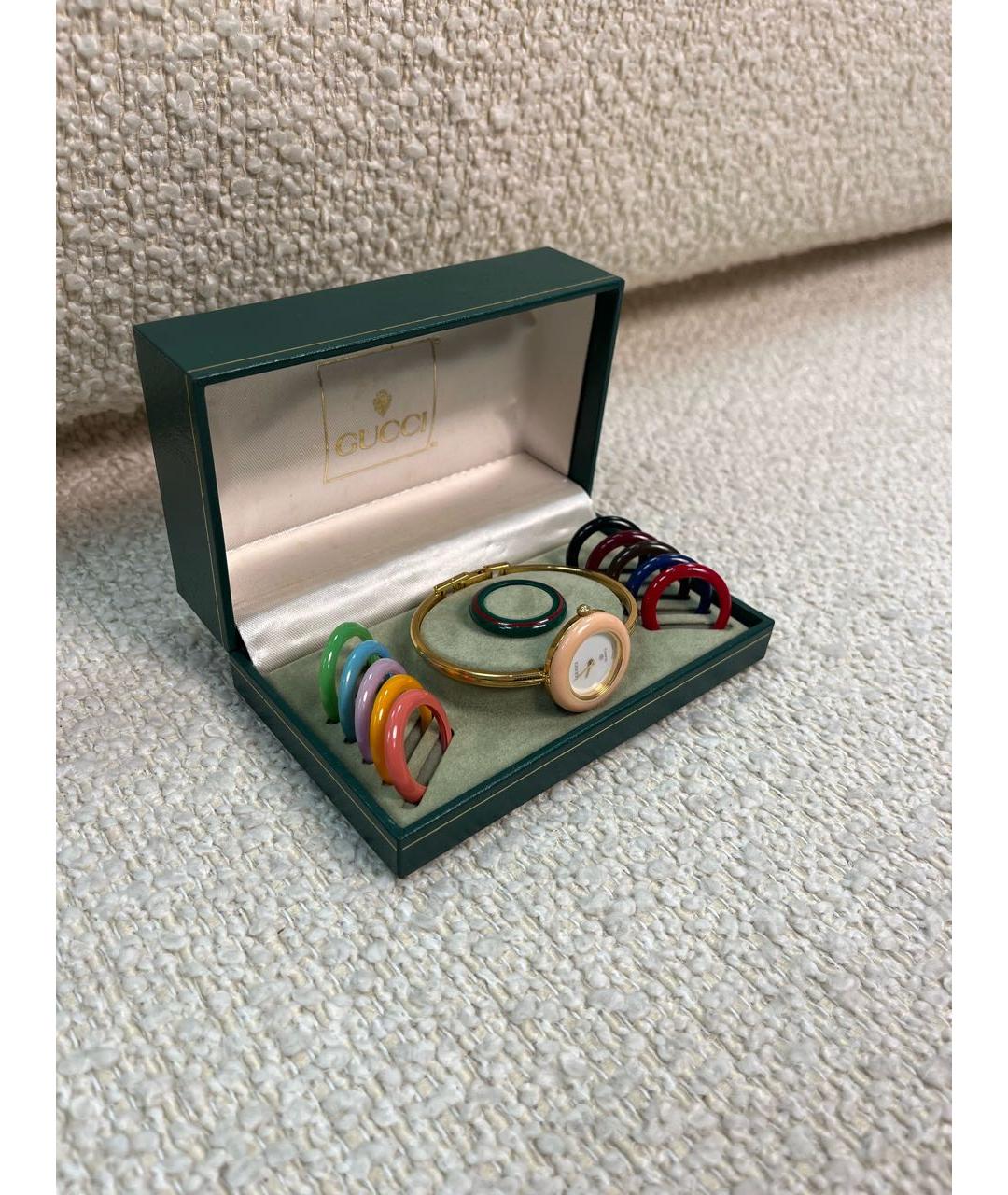 GUCCI Зеленые часы, фото 6