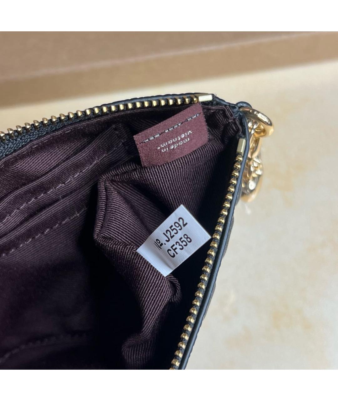 COACH Черный кожаный кошелек, фото 8