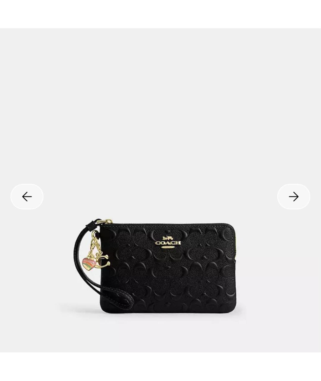 COACH Черный кожаный кошелек, фото 9