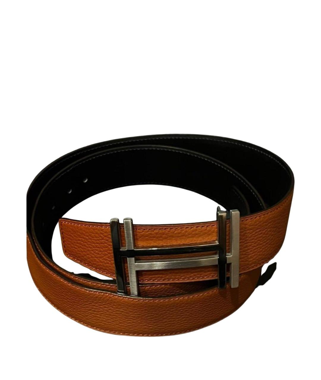 HERMES Коричневый кожаный ремень, фото 1