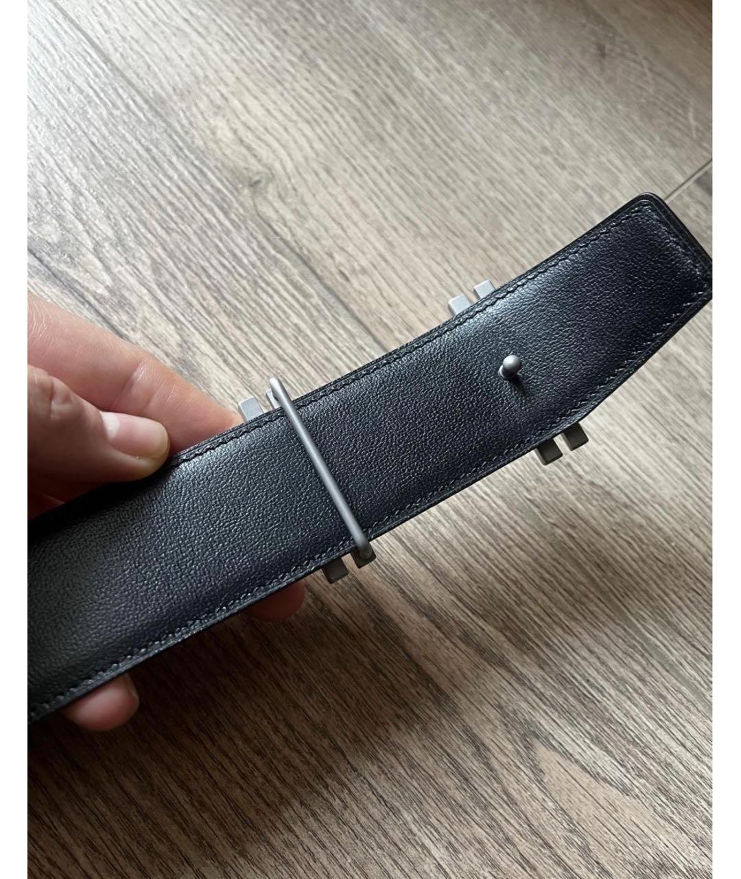 HERMES Коричневый кожаный ремень, фото 4