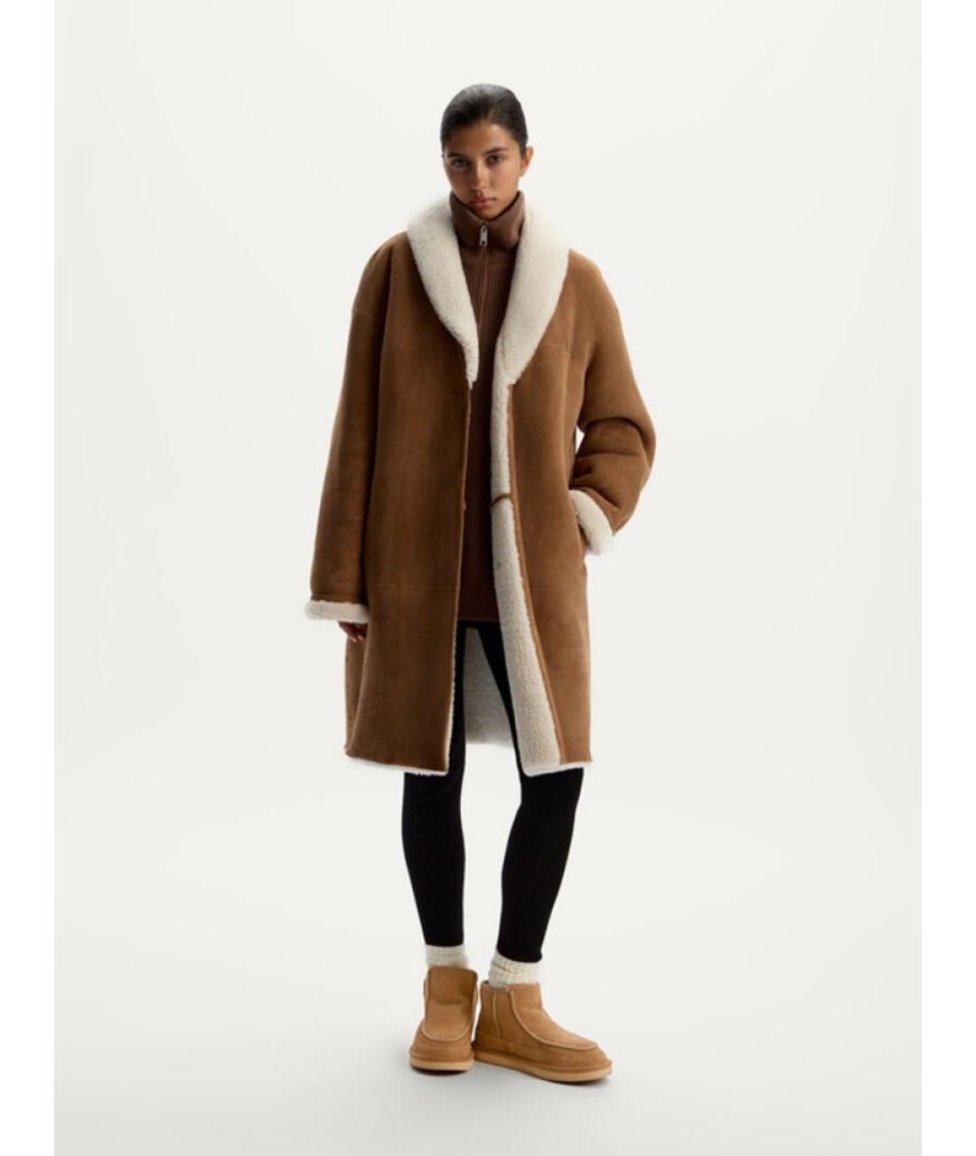 12 STOREEZ Коричневая замшевая дубленка, фото 6