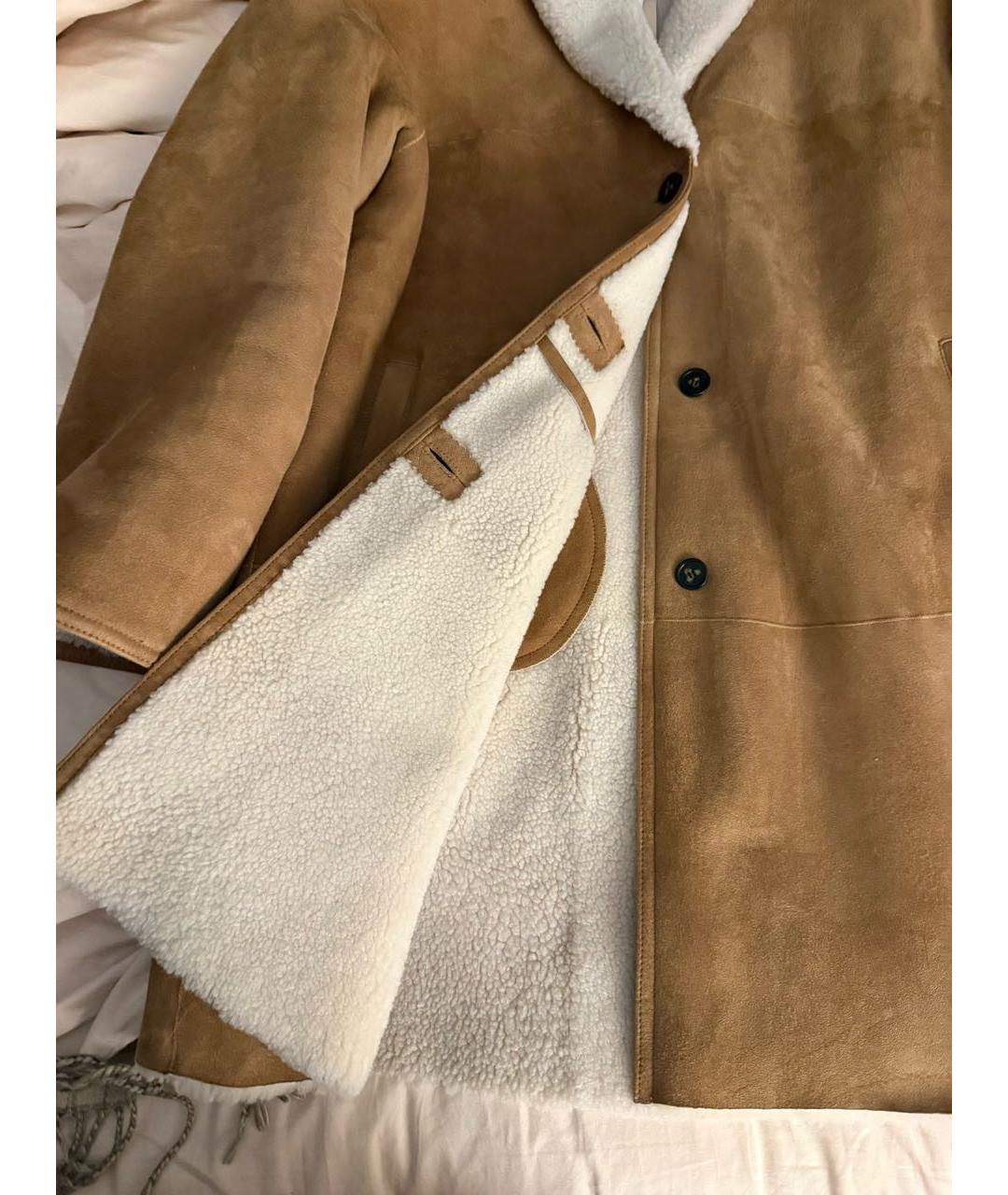 12 STOREEZ Коричневая замшевая дубленка, фото 4