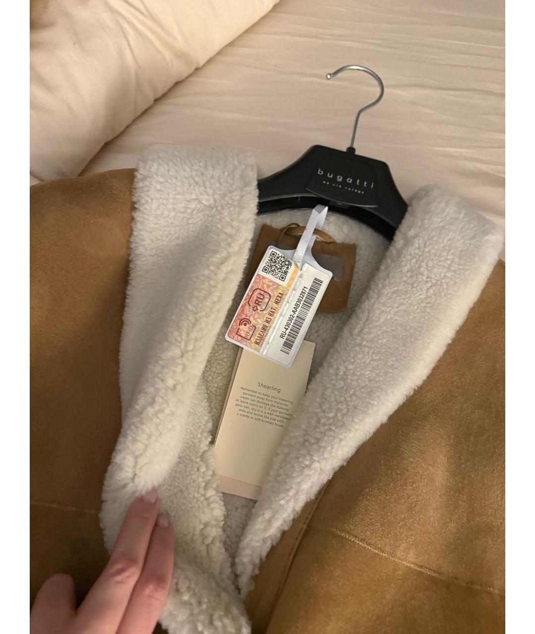 12 STOREEZ Коричневая замшевая дубленка, фото 3