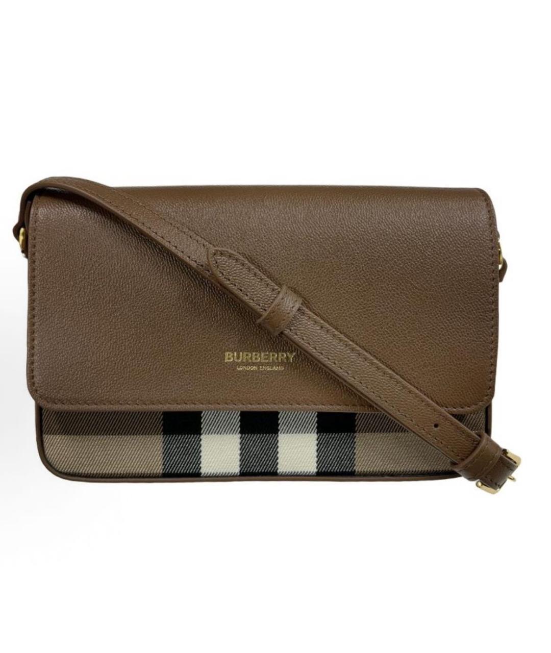 BURBERRY Коричневая сумка через плечо, фото 5