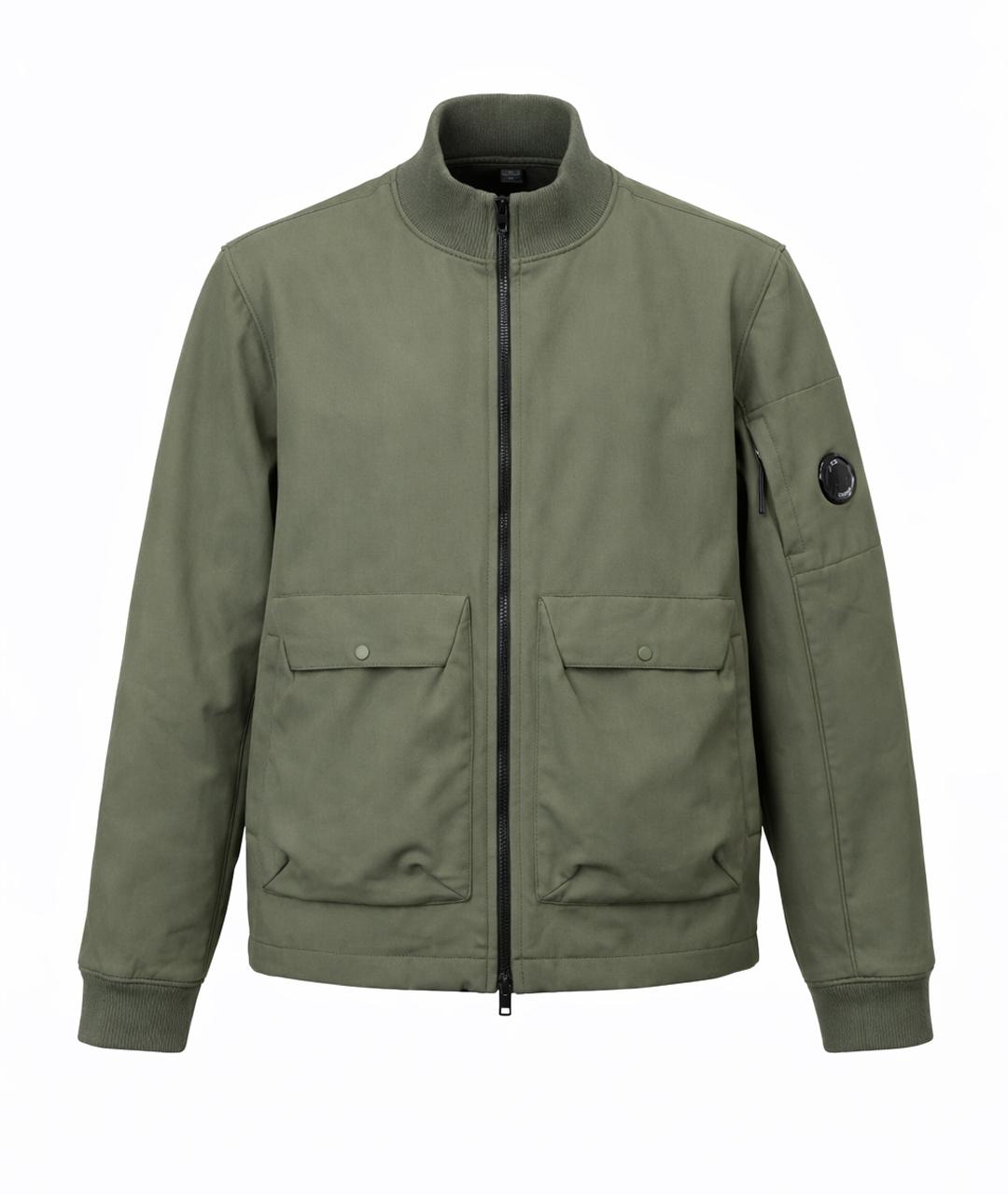 CP COMPANY Хаки хлопковая куртка, фото 1