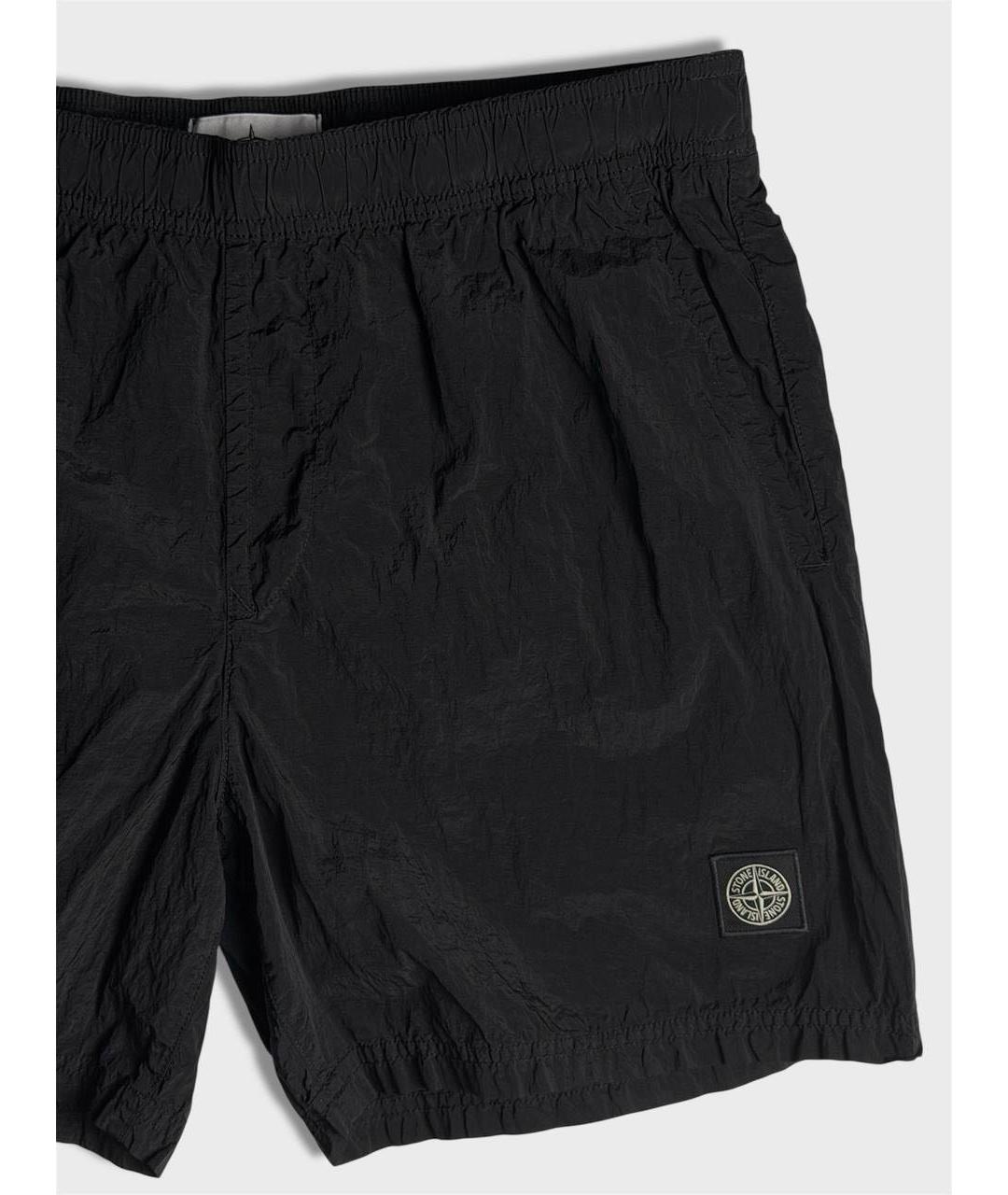 STONE ISLAND Черные плавки, фото 4