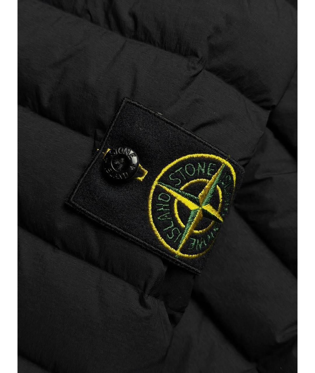 STONE ISLAND Черный пуховик, фото 4