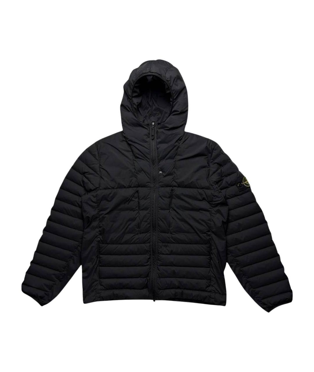 STONE ISLAND Черный пуховик, фото 1