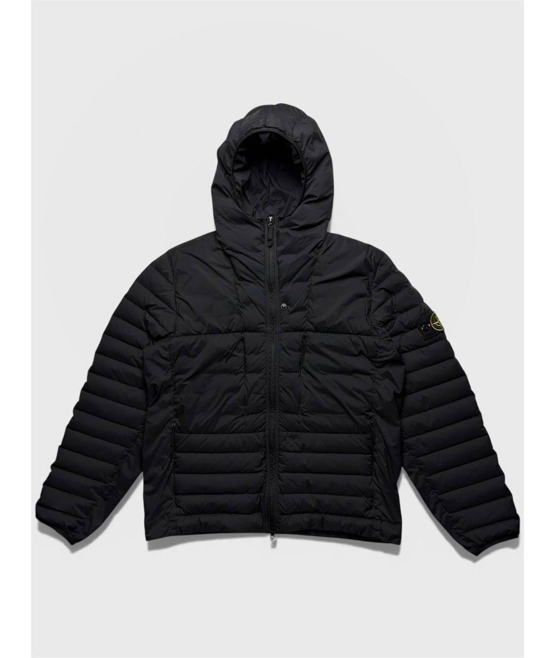 STONE ISLAND Черный пуховик, фото 6
