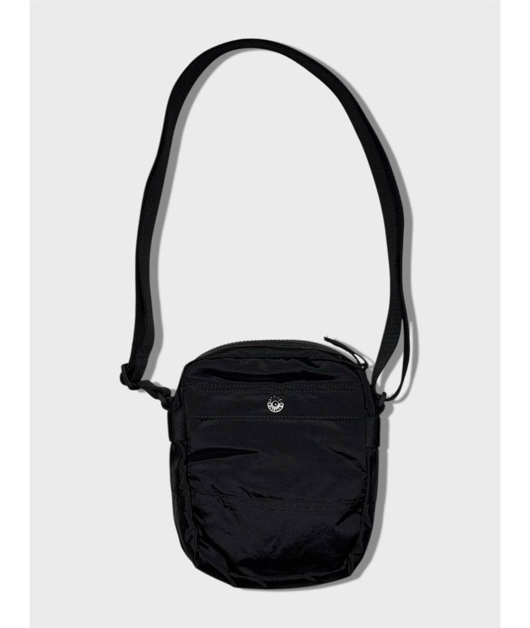 STONE ISLAND Черная тканевая сумка на плечо, фото 3