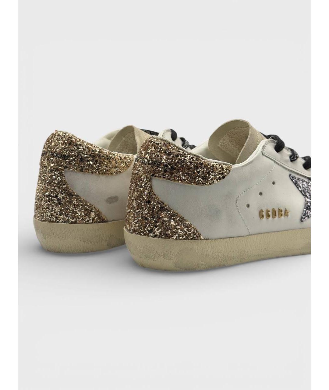 GOLDEN GOOSE DELUXE BRAND Бежевые кожаные кеды, фото 5