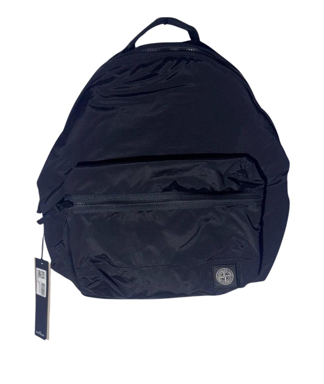 STONE ISLAND Черный тканевый рюкзак, фото 1