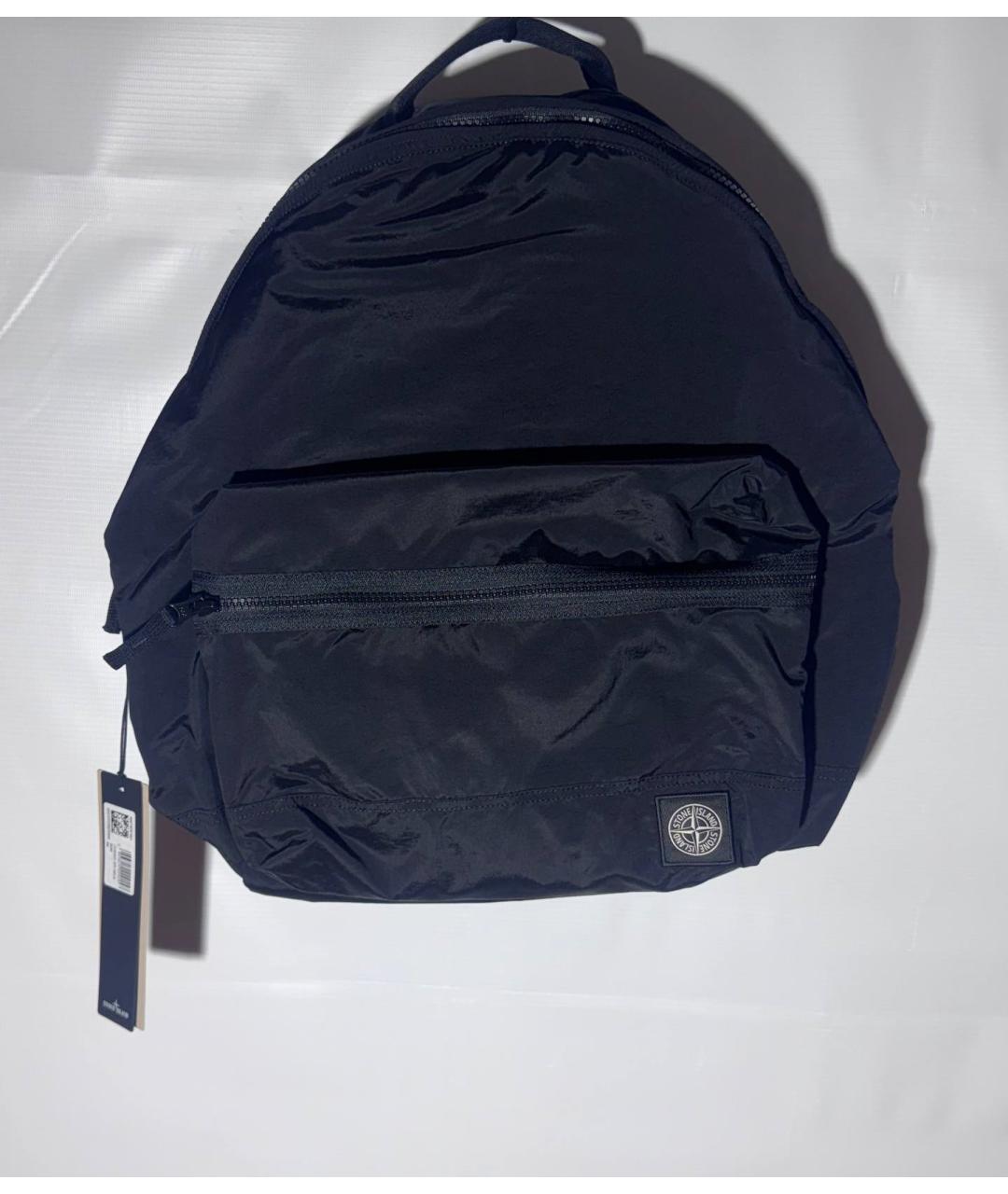 STONE ISLAND Черный тканевый рюкзак, фото 3