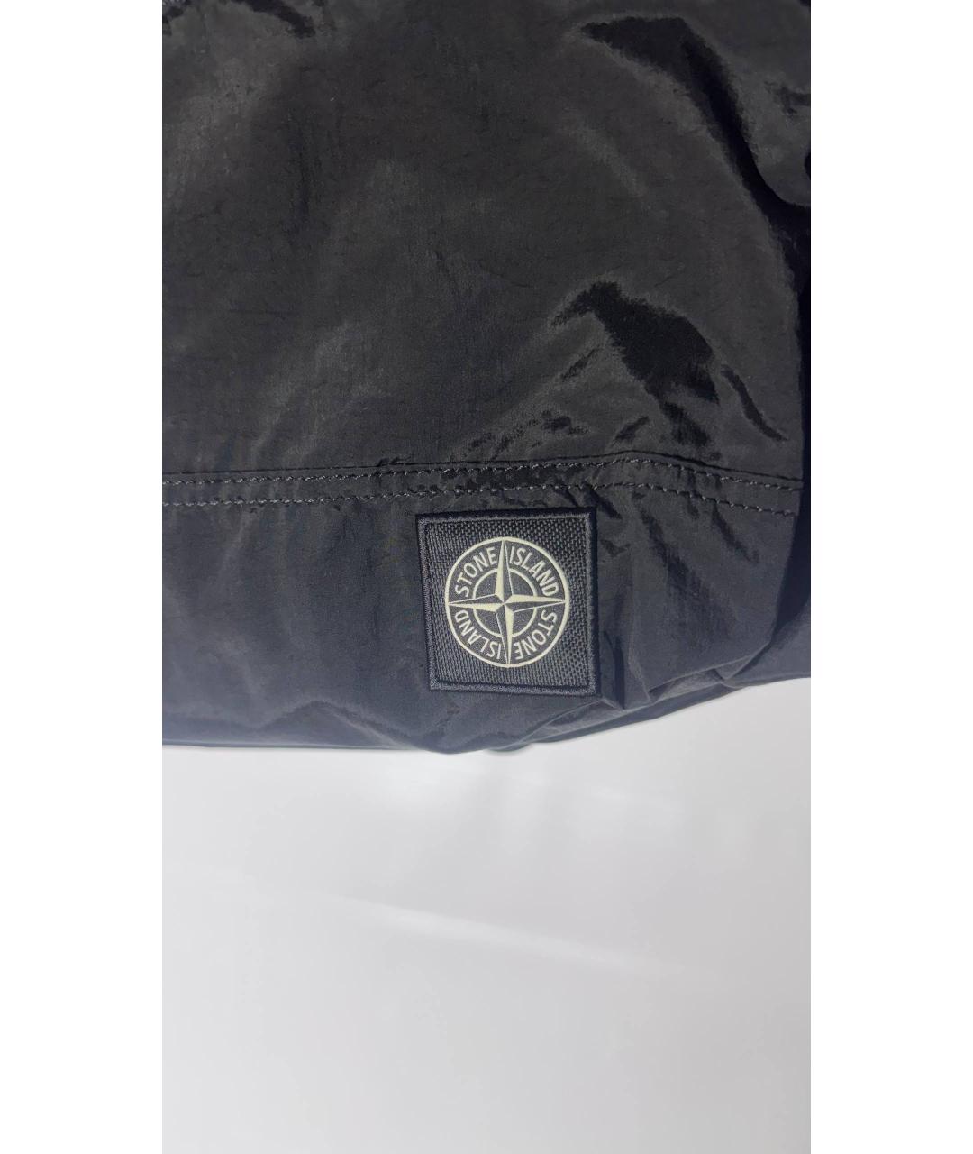 STONE ISLAND Черный тканевый рюкзак, фото 2