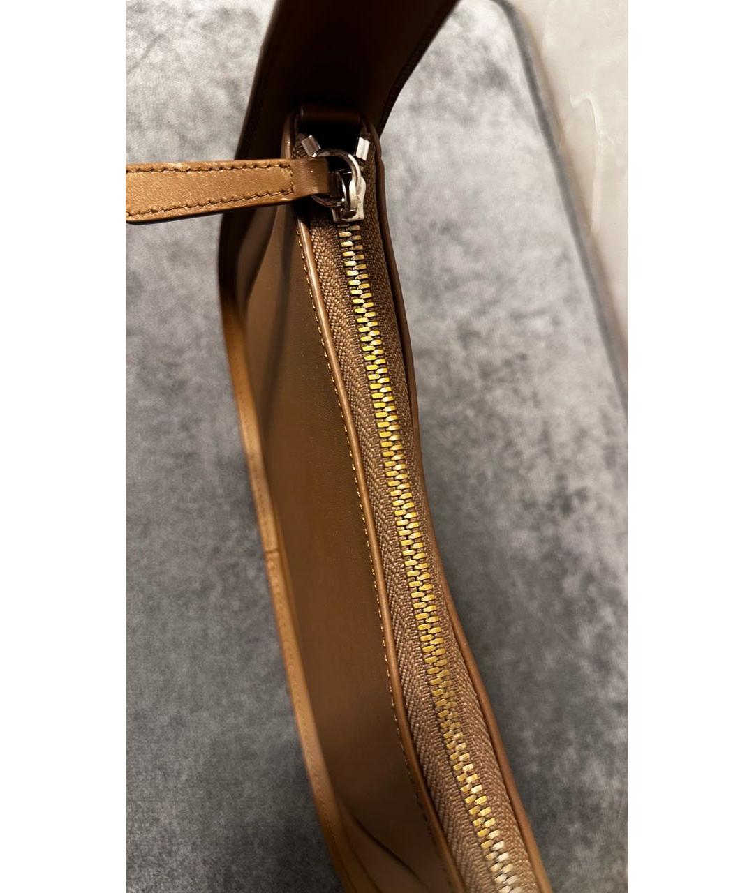 12 STOREEZ Коричневая кожаная сумка с короткими ручками, фото 6