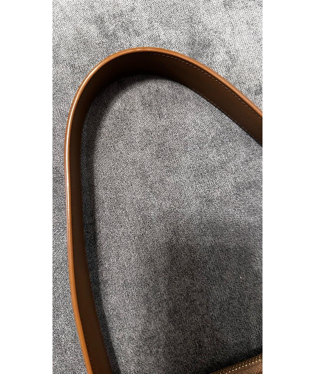 12 STOREEZ Коричневая кожаная сумка с короткими ручками, фото 7