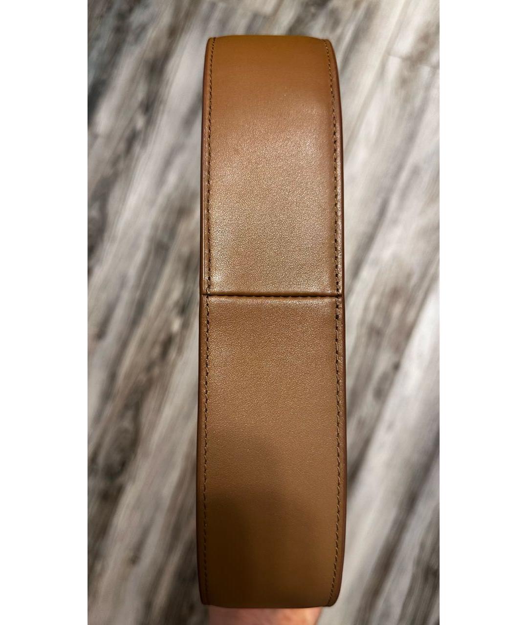 12 STOREEZ Коричневая кожаная сумка с короткими ручками, фото 3