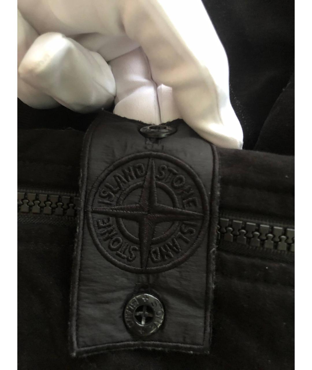 STONE ISLAND SHADOW PROJECT Черные хлопко-эластановые повседневные брюки, фото 4