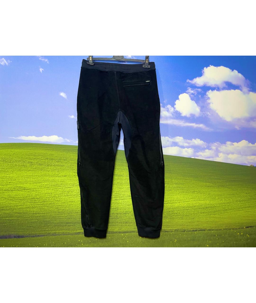 STONE ISLAND SHADOW PROJECT Черные хлопко-эластановые повседневные брюки, фото 3