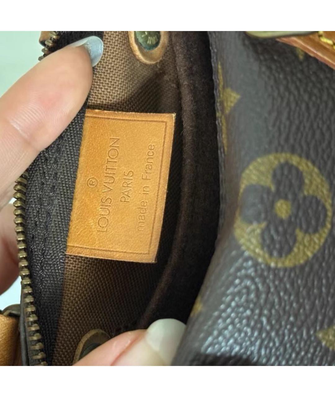 LOUIS VUITTON Коричневая сумка с короткими ручками, фото 8