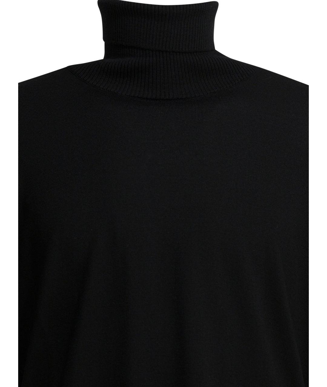 STONE ISLAND Черный шерстяной джемпер / свитер, фото 3