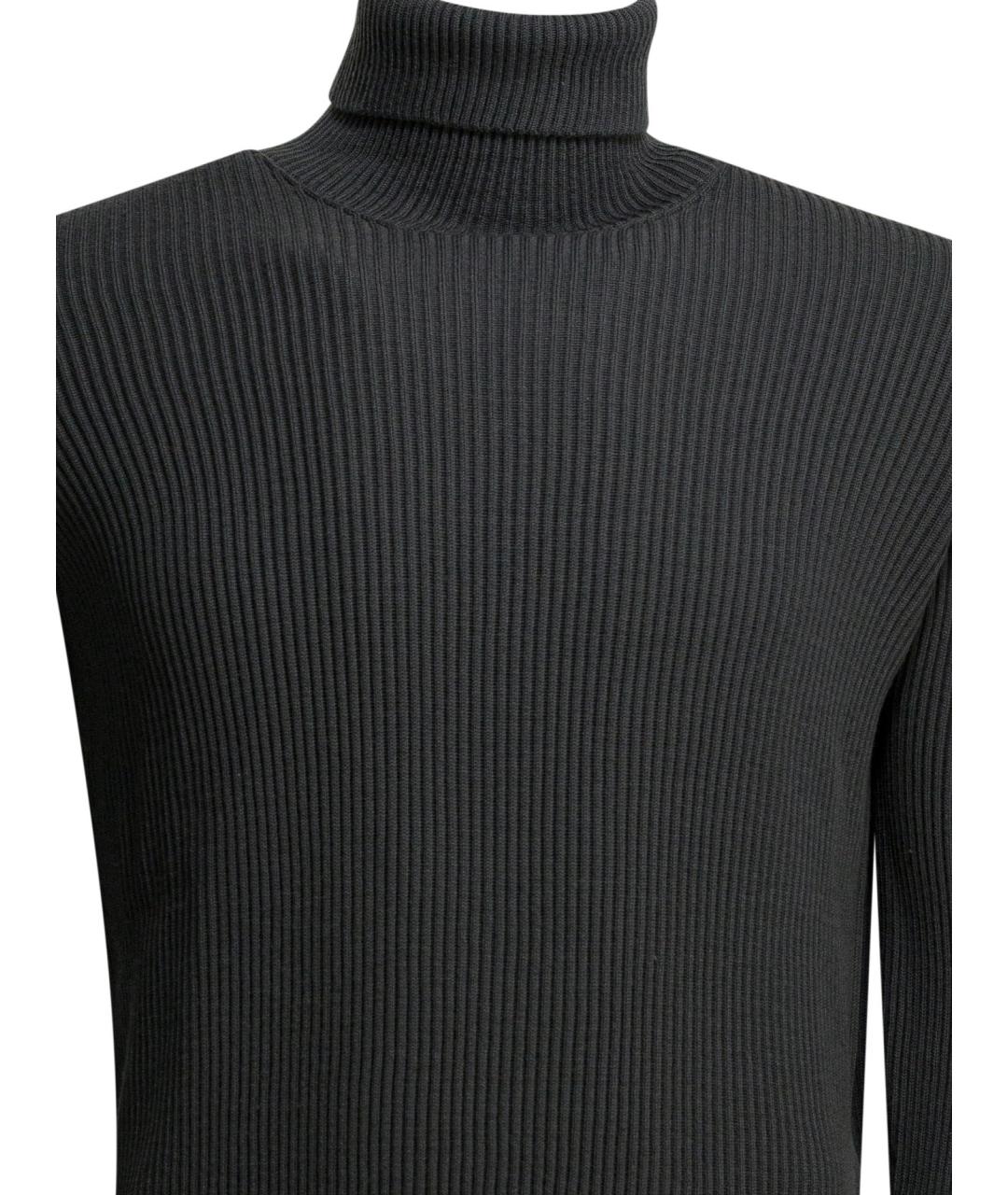 STONE ISLAND Серый хлопковый джемпер / свитер, фото 4