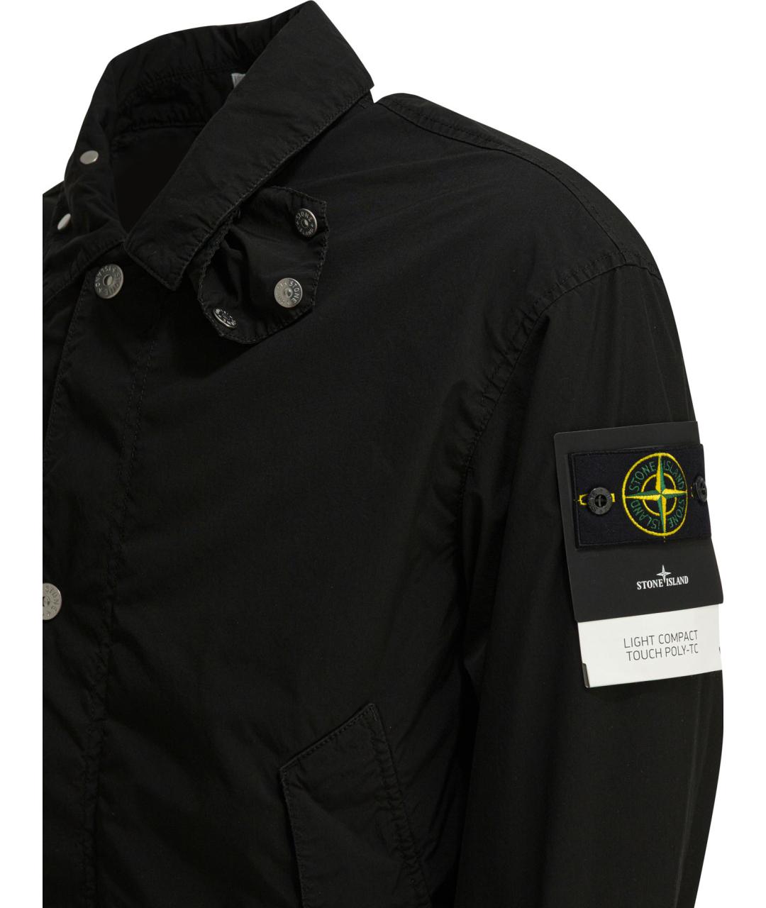 STONE ISLAND Черная полиамидовая куртка, фото 3