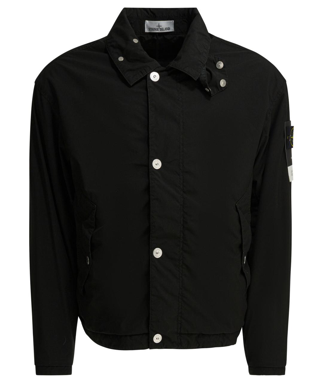 STONE ISLAND Черная полиамидовая куртка, фото 1