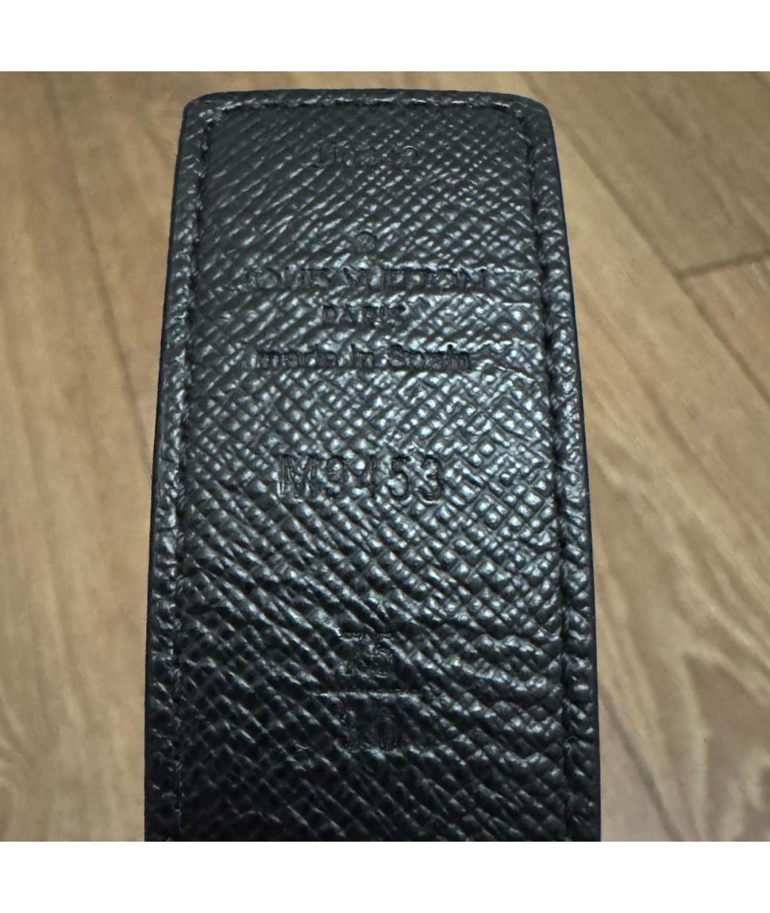 LOUIS VUITTON Коричневый кожаный ремень, фото 3