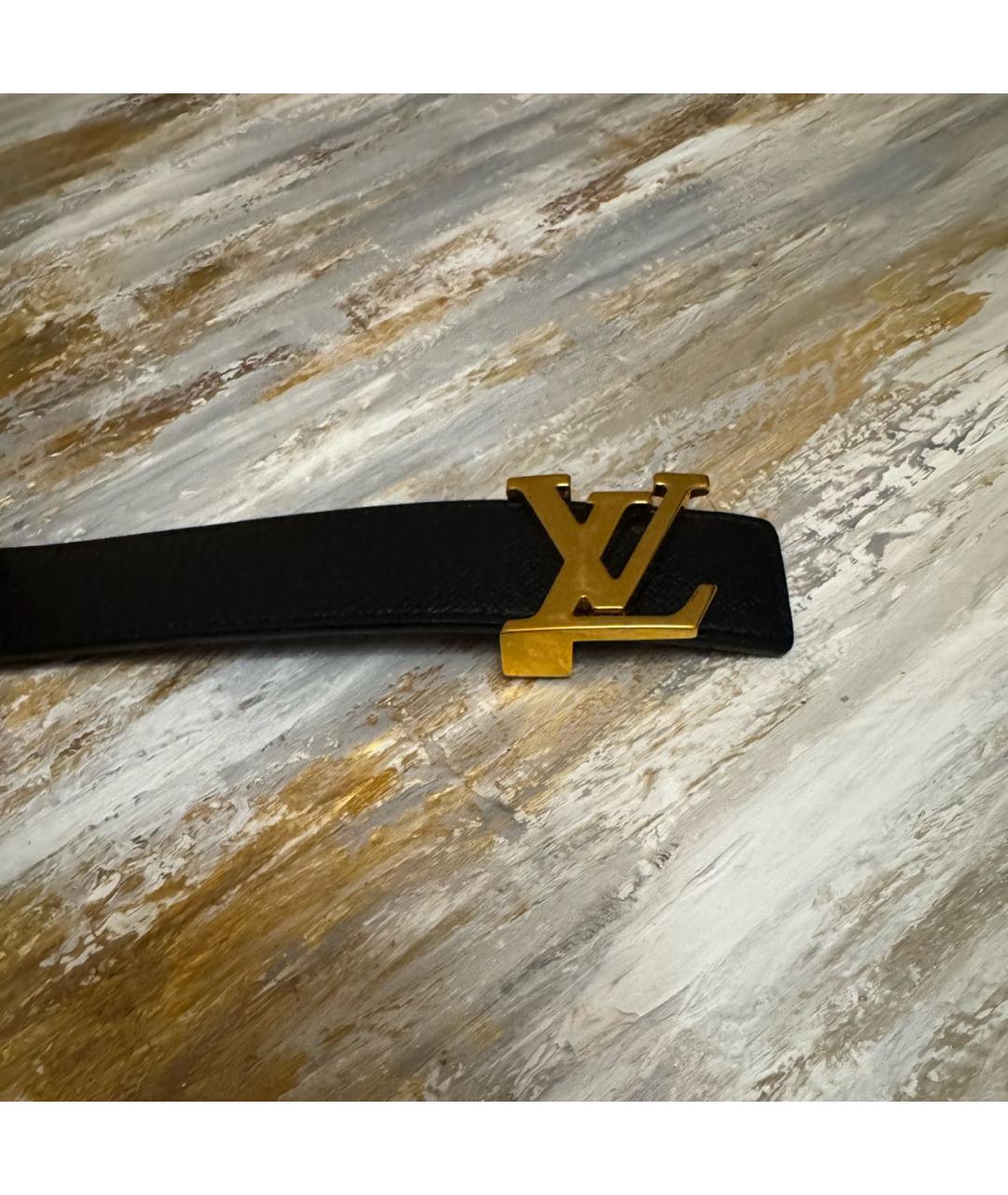 LOUIS VUITTON Коричневый кожаный ремень, фото 2