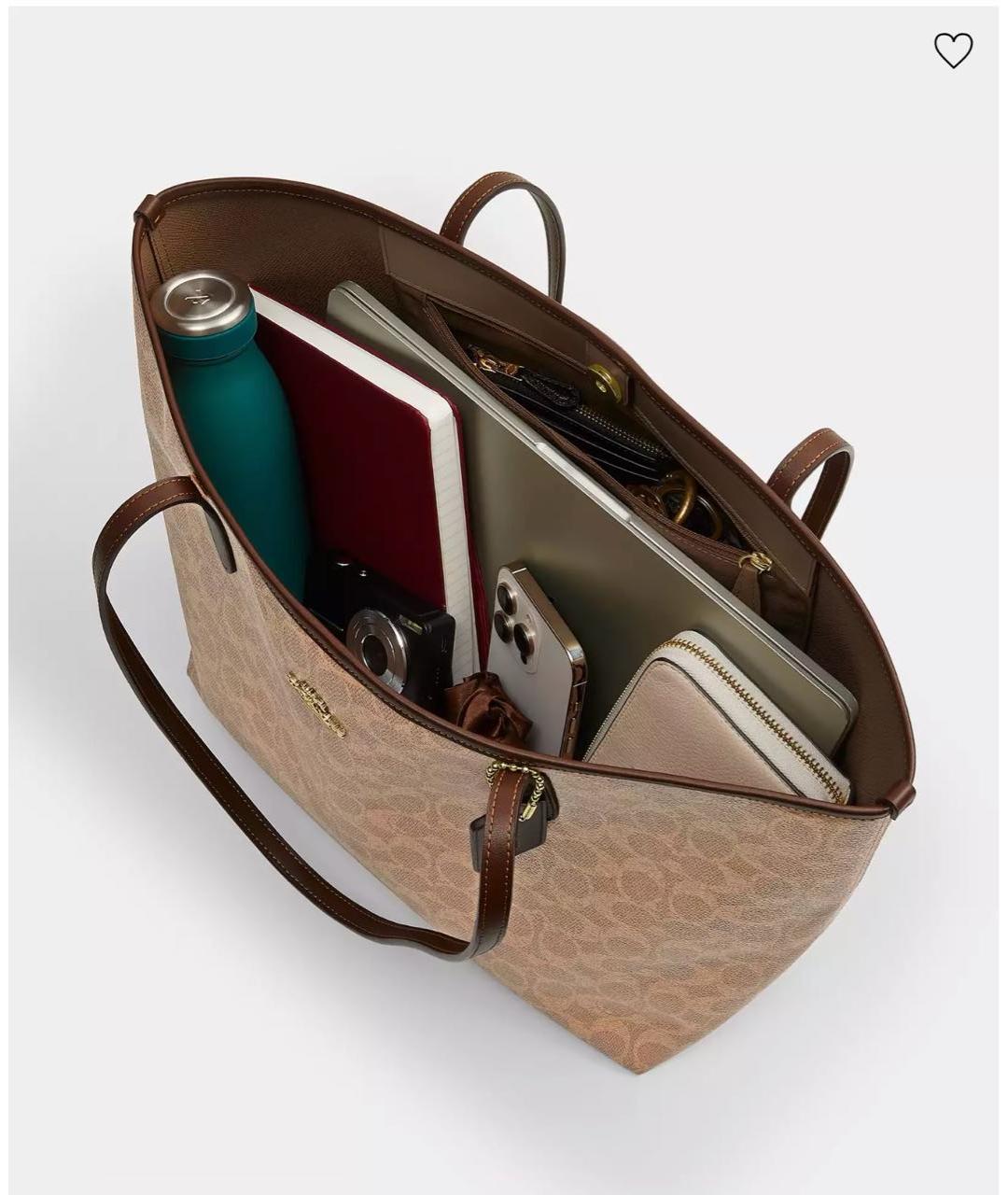 COACH Бежевая сумка тоут, фото 2