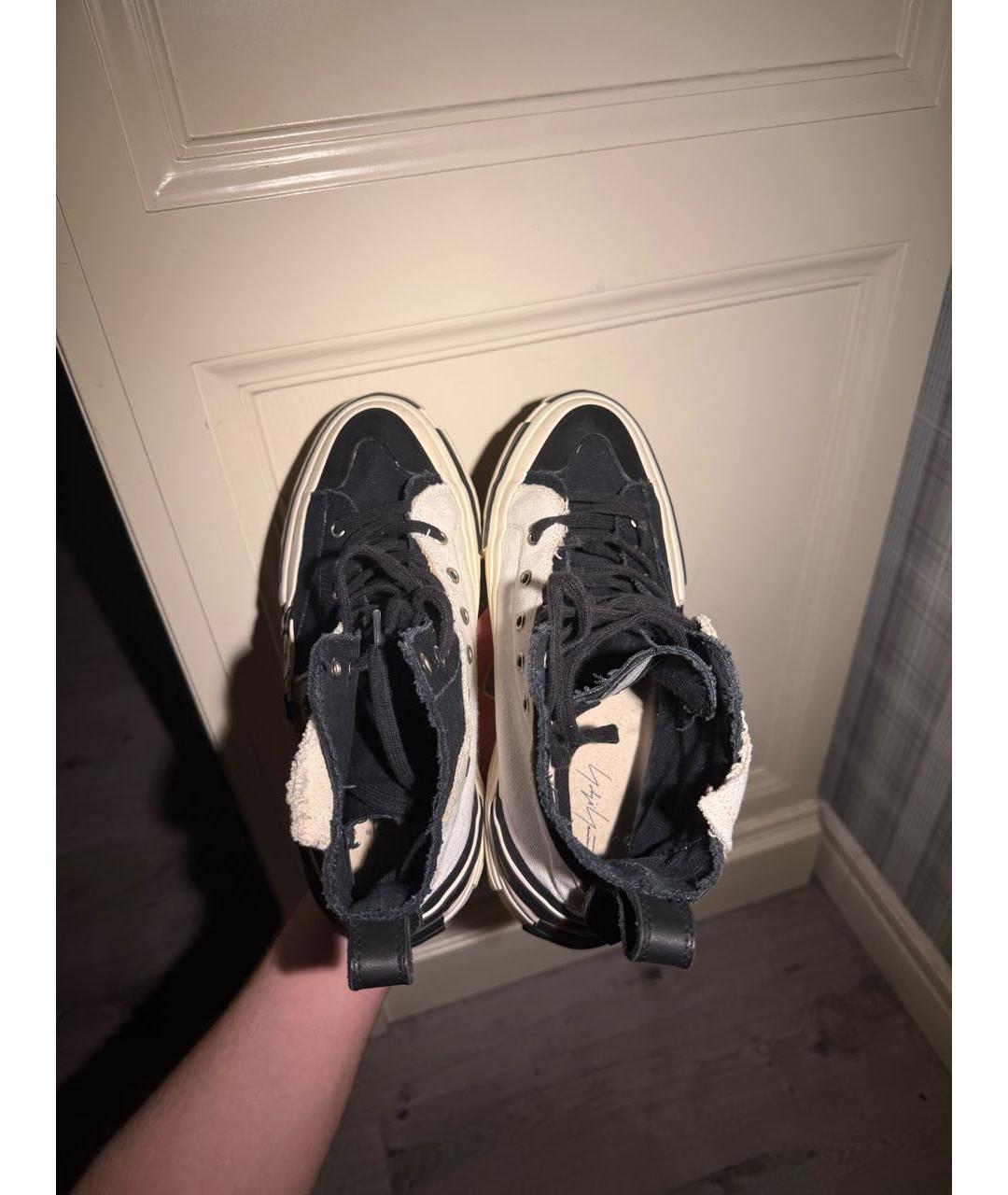 YOHJI YAMAMOTO Мульти текстильные высокие кроссовки / кеды, фото 3