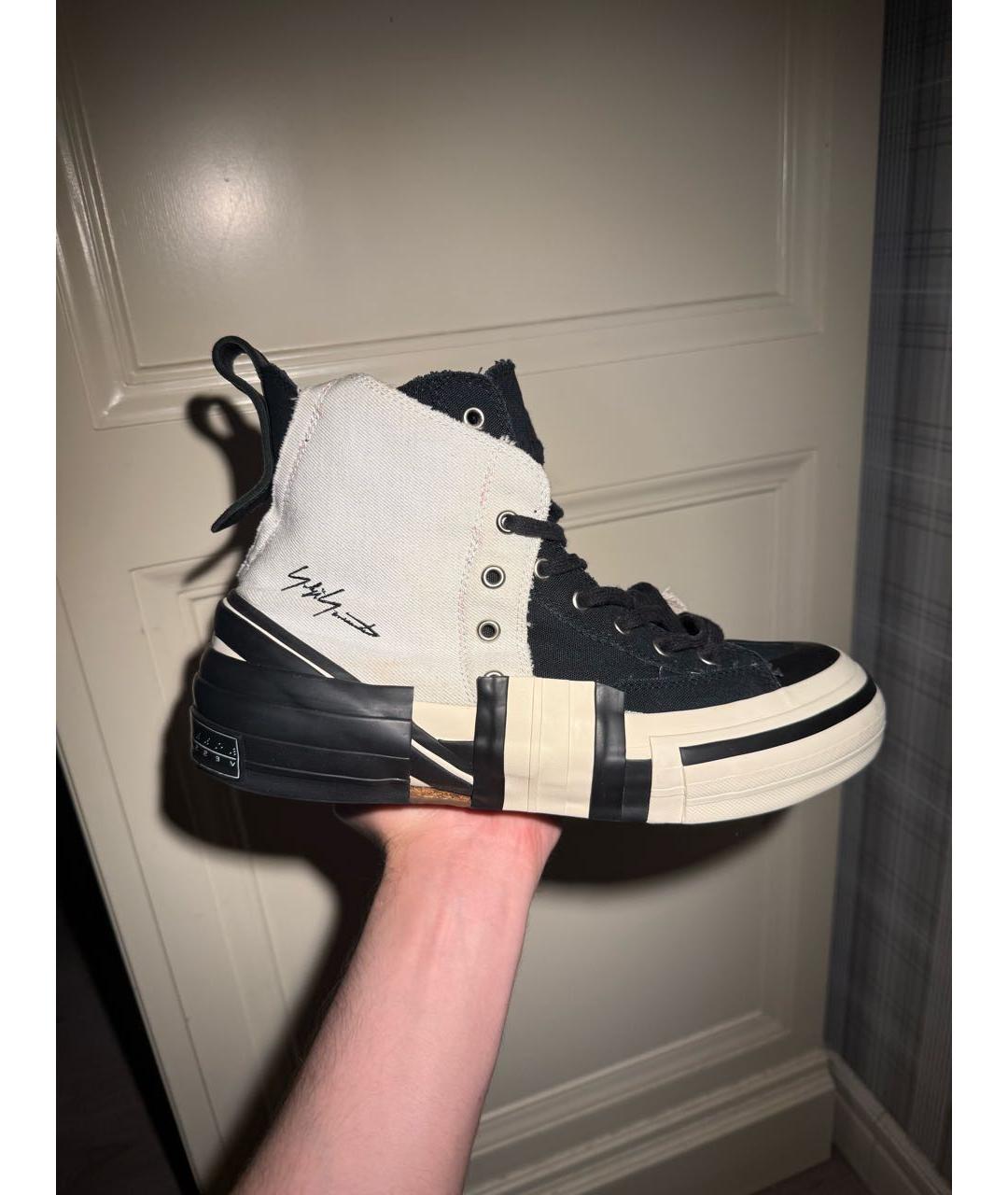 YOHJI YAMAMOTO Мульти текстильные высокие кроссовки / кеды, фото 9