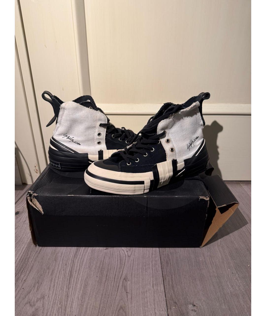 YOHJI YAMAMOTO Мульти текстильные высокие кроссовки / кеды, фото 6