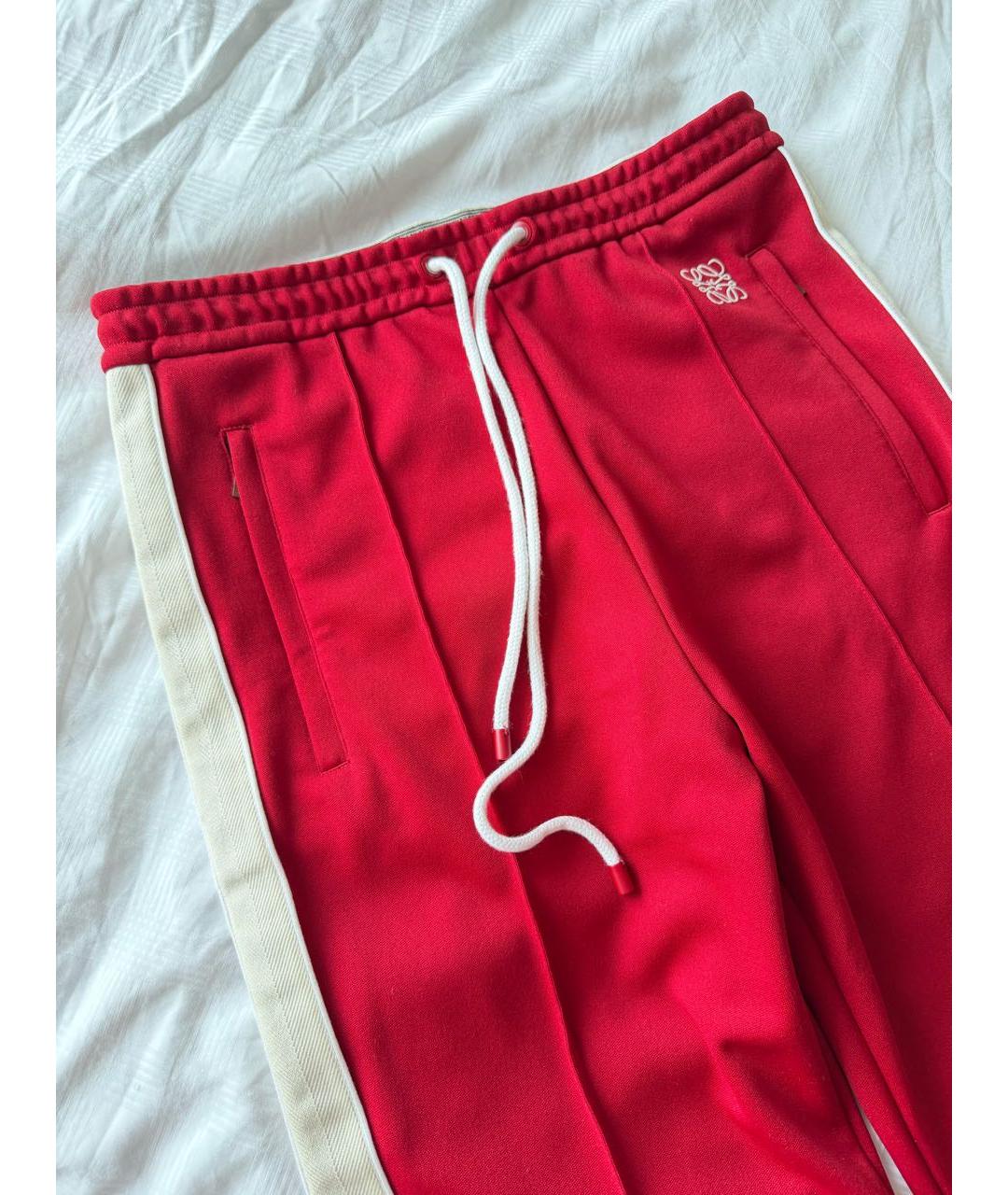 LOEWE Красный полиэстеровый костюм с брюками, фото 5